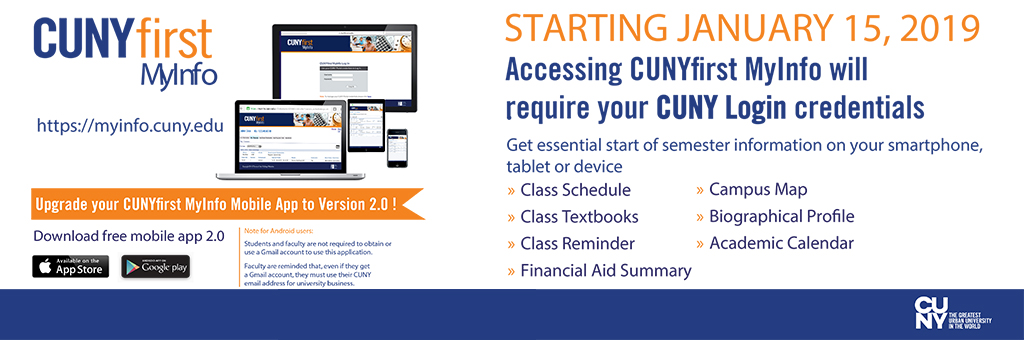 City Central - CUNYfirst MyInfo